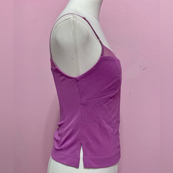VTG Y2K BCBGMaxAzria Lilac Sleeveless Top XS - Picture 2 of 8